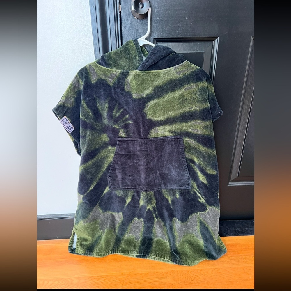 Leus camo surf poncho towel youth